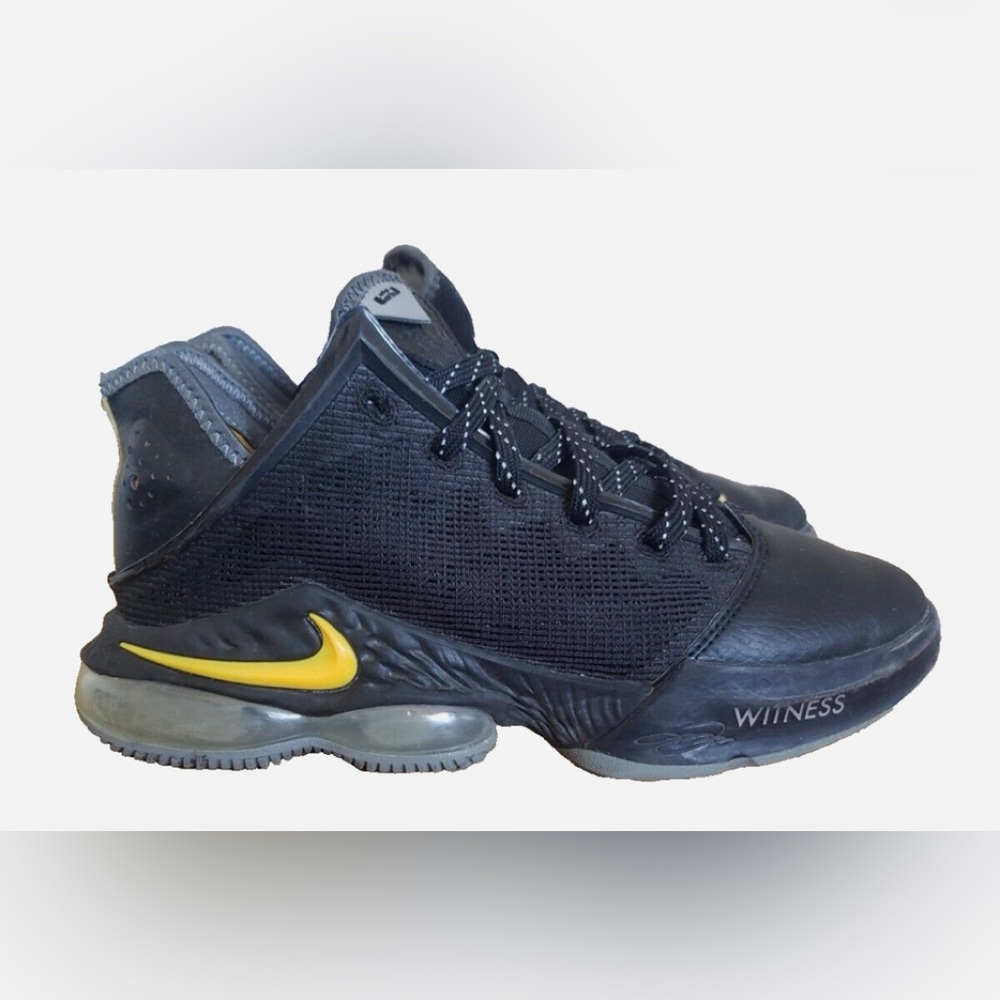 Nike LeBron 19 Low “Witness” Black and Gold Athletic Shoes - Picture 3 of 4